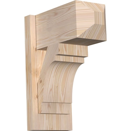 Ekena Millwork Merced Craftsman Smooth Outlooker, Douglas Fir, 7 1/2"W x 14"D x 18"H OUT08X14X18MRC04SDF